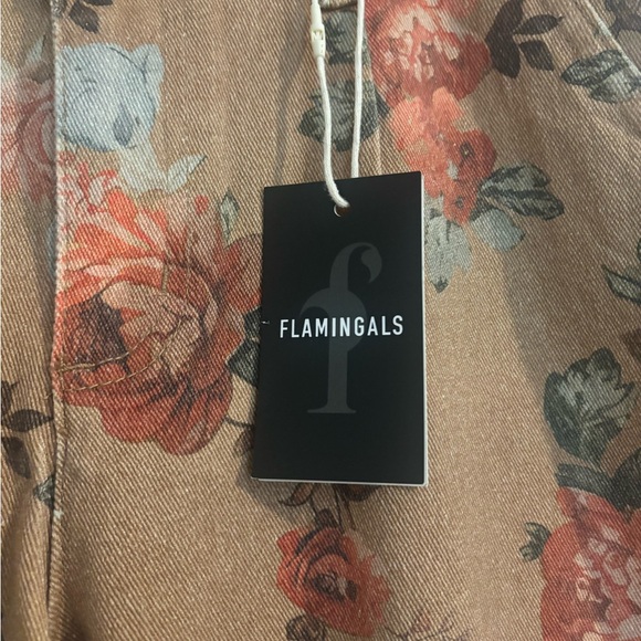 Flamingals Floral Print Women Jeans - Picture 9 of 10